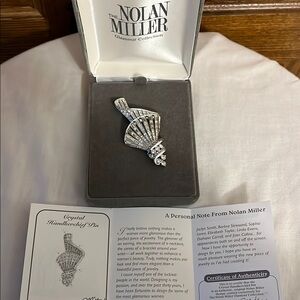 Nolan Miller Glamour Collection Crystal Handkerchief Pin still